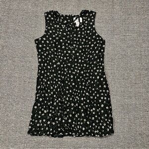 Studio C Vintage Black Floral Kids Dress